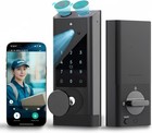 Video Smart Lock With Camera doorbell Fingerprint Keyless Entry Door Lock Wi-fi-