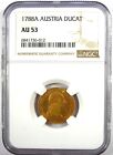 1788 Austria Joseph Ii Gold Ducat Coin 1d - Certified Ngc Au53 - Rare Coin 