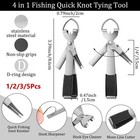 4-in-1 Multi Fishing Tool Nail Clipper Line Plier Fish Hook Sharpener Clear Hook