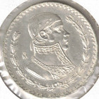 1964 Mexico Uncirculated Silver One Peso Coin  3
