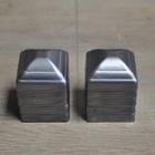 1-1 2  Post Cap Pressed Dome Steel Metal Square For Gate Fences   10 Pack