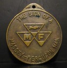 Massey Ferguson Tractor   Triangle Logo Pocket Watch Fob Sign Of Mf Man  Italy