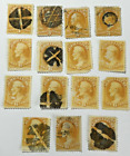 Us Dept  Of Agriculture 3   6 Cent Official Stamp Issues Lot Of 15 Scott O3   O4