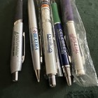 B17 Vintage Pharmaceutical Drug Rep Pens Metal Lot Of 5