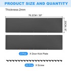 8 X 30 Inches  aluminum Door Kick Plate black for Exterior Door