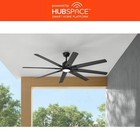Home Decorators Kensgrove Ii 72 In  Smart Indoor outdoor Matte Black Ceiling Fan