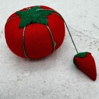 Vtg Red Tomato Strawberry Pin Sewing Cushion Beautiful Condition Taiwan 2 25   