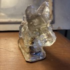1930 s Vintage Pressed-glass Scottish Terrier Figurine Candy Container W  Candy 