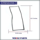 New W10830055 Refrigerator French Door Gasket  gray  For Whirlpool