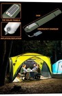 Fxh 2-in-1 Camping Lantern solar Phone Charger inflatable Lanterns 4000mah Recha