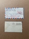 Hong Kong Kgvi Postal History  23-9m  2 Re-routed Covers To Us   2 Diff Cdss