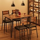 5 Piece Dining Table Set For 4 Kitchen Table Set And 4 Chairs Dinette Furniture