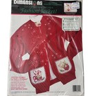 Dimensions Festive Felines Cats Kitten Iron-on Transfer Kit Holiday Fashion 1992