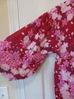 Midori International Japanese Floral Cotton Kimono Robe Floral Open Front M