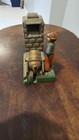 Vintage Mechanical Cast Iron Artillery  Coin Bank