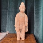 Ancient Chinese Tang Dynasty Standing Terracotta Temple Tomb Figure