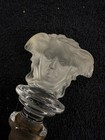 Bottle Stopper Vintage Versace Rosenthal Frosted Clear Lead Crystal
