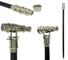 Top Nautical Spy Telescope Steampunk Design Walking Cane Brass Handle