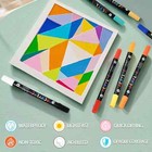 48 Colors Acrylic Paint Markers Pens Set 24 Pack Acrylic Paint Pens With Dua