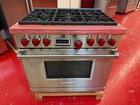 36    Wolf Dual Fuel Range Df366  used Natural Gas 