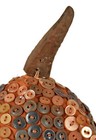 Lega Bwami Society Hat With Buttons On Basketry Congo