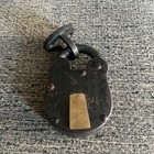 Vintage Antique Old Padlock Iron   Brass Lock No Key  L    k
