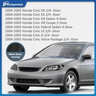 Headlights2004-2005 Honda Civic 2 4door Headlamp Repl  bulbs Included 
