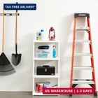 Gracious Living 4 Shelf Fixed Height Solid Light Duty Storage Unit 12 X 24 X 48