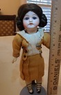 Sweet Antique German Bisque 9  Doll In All Original Factory Dress  