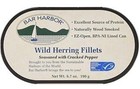 Wild Herring Fillets Cracked Pepper 6 7oz 12 Pack Wood Smoked Protein Canned