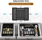 Extra Large Expandable Silverware Organizer  Bpa-free Food-safe Cutlery Flatware