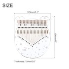  21 Keys Thumb Piano transparent Star Bear Portable Finger Piano With Carry 