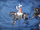11 1940-1950 Vintage Britains Soldiers On Horseback 