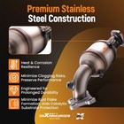 Front   Rear Manifold Catalytic Converter For Chevrolet Traverse 3 6l 2018-2021