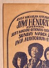 Rare Jimi Hendrix Ima Auditorium Detroit 1968 Vintage Original Concert Postcard