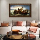 Framed Canvas Print Washington Crossing The Delaware 1851 By Emanuel Leutze