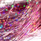 Hair Tinsel Bright Pink Fairy Hair 1500 Strands 44 Inch Heat Resistant Glitte   