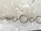 Vintage Women s Silvertone Metal Circle Chain Belt Lobster Clasp Euc