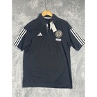 Adidas Philadelphia Union Mls Soccer Polo Shirt Mens Medium Black Bimbo Logo New