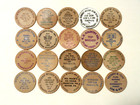 Lot Of 20 Different Vintage Pennsylvania Wooden Nickels Token Coin Collection  9