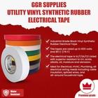 Tapessupply 1 Roll White Electrical Tape 3 4  X 66 Ft
