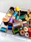 Lot Of 79 Vintage Wooden Thread Spools Various Brands   Sizes