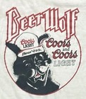 Vintage Coors Light Beer Wolf Ringer T Shirt  Fm 107 Promo Tee Mens Small 80s