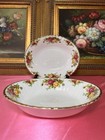 Royal Albert Old Country Roses Bone China Round   Oval Vegetable Bowls
