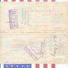 2 Different Girard  Pa R s  Battles Bank Checks  1908  Check Lot  37