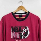 Adidas T-shirt Men s Size Xl Red Nba Basketball Logo Short Sleeve Crew Neck