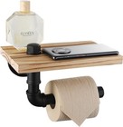 Industrial Pipe Toilet Paper Holder - Vintage Style Diy Wall Mount Roll Tissu   