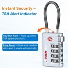 2pack Tsa Approved Travel Luggage Locks 4 Digit metal Cable Suitcase Combination