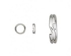 100ct - 6mm Round Double Split Rings Fishing Components Stainless Steel 