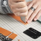 Wuta Professional Leather Thinning Knife Skiving Tools Round flat slanted Blade